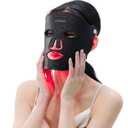 Spectrum Silicone LED Mask – Photo Rejuvenation Device for Anti-Aging, Collagen Boost & Wrinkle Reduction | NexBeauty Dermisyou