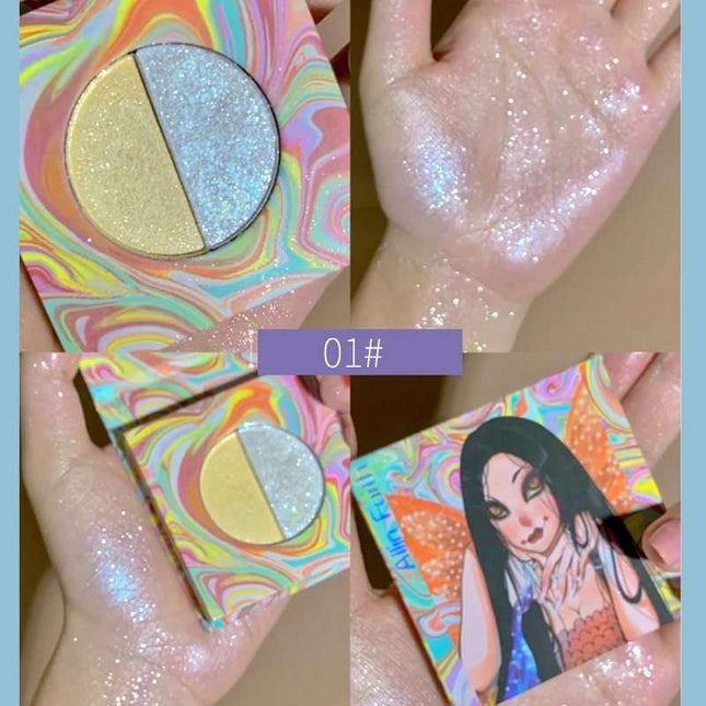 High Gloss Two-Tone Glitter Powder – Silkworm Highlight Cake