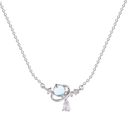 Aurora Water Drop Planet Necklace | Sweet & Simple Jewelry for Girls