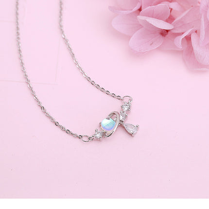 Aurora Water Drop Planet Necklace | Sweet & Simple Jewelry for Girls