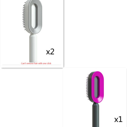 Self Cleaning Hair Brush For Women