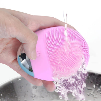 High-Frequency Silicone Facial Cleanser Brush | USB Rechargeable Waterproof Face Device