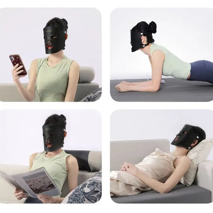 Spectrum Silicone LED Mask – Photo Rejuvenation Device for Anti-Aging, Collagen Boost & Wrinkle Reduction | NexBeauty Dermisyou