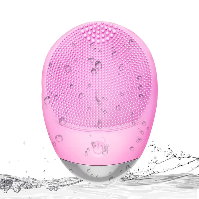 High-Frequency Silicone Facial Cleanser Brush | USB Rechargeable Waterproof Face Device