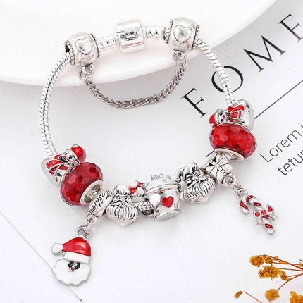 Bracelet DIY Santa Claus Truncheon Pendant Bracelet