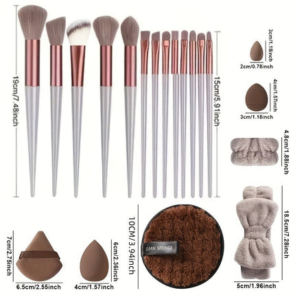 40-Piece Makeup Tool Set | Soft Beauty Blenders & Sponge Puffs for Flawless Application