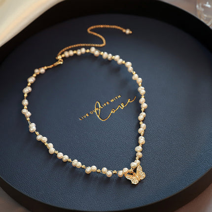 French Retro Baroque Pearl Bracelet | Elegant Jewelry for Girls