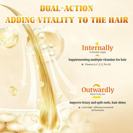 Portable Hair Oil Capsules | Travel-Friendly Hair Savior for Silky, Smooth Hair