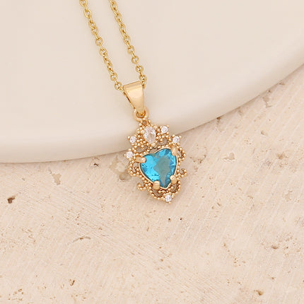ce Flower Blue Love Pendant | Unique Butterfly Necklace for Women