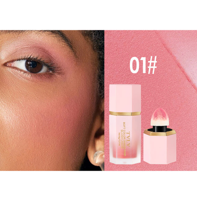TVLV Velvet Liquid Blush | Long-Lasting Waterproof Six-Color Makeup