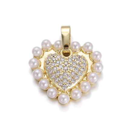 Sun Box Pendant Necklace | Single Pearl Heart Pendant for Women