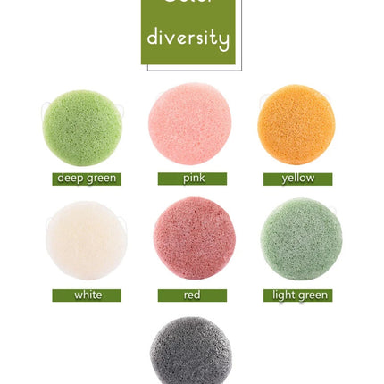 Natural Konjac Face Wash Puff – Soft, Eco-Friendly Facial Sponge for All Skin Types