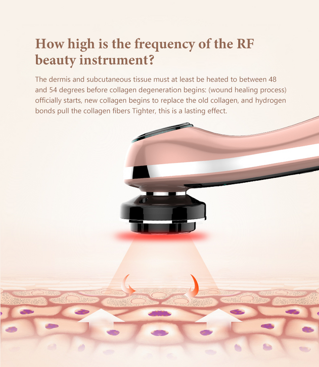 Ultrasonic Facial Beauty Instrument | Deep Cleansing & Lifting