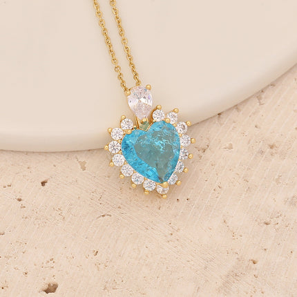 ce Flower Blue Love Pendant | Unique Butterfly Necklace for Women