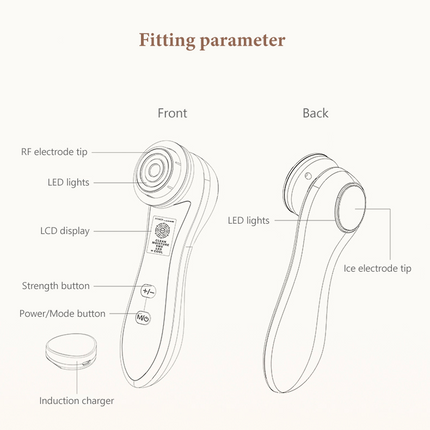Ultrasonic Facial Beauty Instrument | Deep Cleansing & Lifting