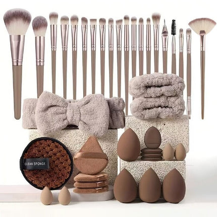 40-Piece Makeup Tool Set | Soft Beauty Blenders & Sponge Puffs for Flawless Application