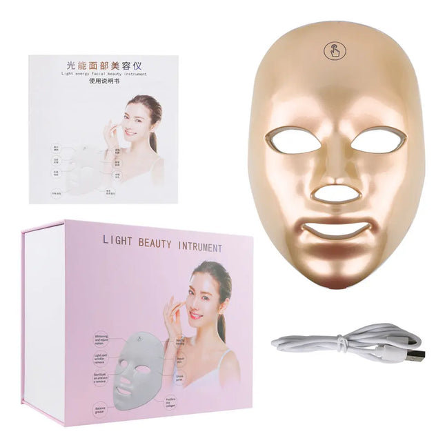 Touch Screen 7-Color LED Light Therapy Mask | Skin Rejuvenation Dermisyou