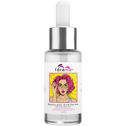 Hydrate, Plump & Glow Serum – Hyaluronic Acid with Swiss Apple Stem Cells, Vitamin C & E for Youthful, Radiant Skin