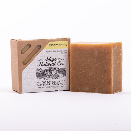 hamomile Goat Milk Soap Bar – Natural Face & Body Soap for Moisturizing, Soothing, and Skin Brightening