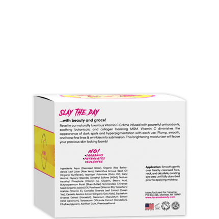 Vitamin C Brightening Crème – Hydrate, Plump & Reduce Dark Spots with Antioxidants & MSM