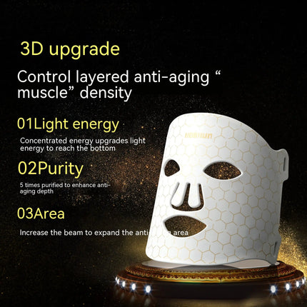 Spectrum Silicone LED Mask – Photo Rejuvenation Device for Anti-Aging, Collagen Boost & Wrinkle Reduction | NexBeauty Dermisyou