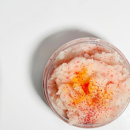 Helios Whipped Sugar Body Scrub – Exfoliating, Hydrating & Refreshing with Redwood, Coconut, Jasmine & Saffron