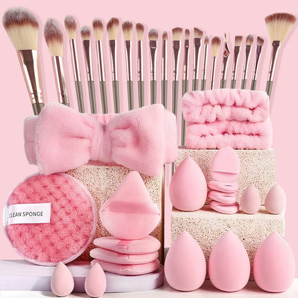 40-Piece Makeup Tool Set | Soft Beauty Blenders & Sponge Puffs for Flawless Application