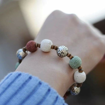 Multi Color Lava Stone Bracelet 3