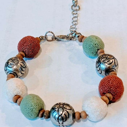Multi Color Lava Stone Bracelet 3